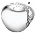 Glass Apple Paper Weight